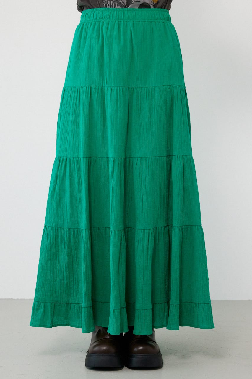 パレットティアードスカート GRN FREE
