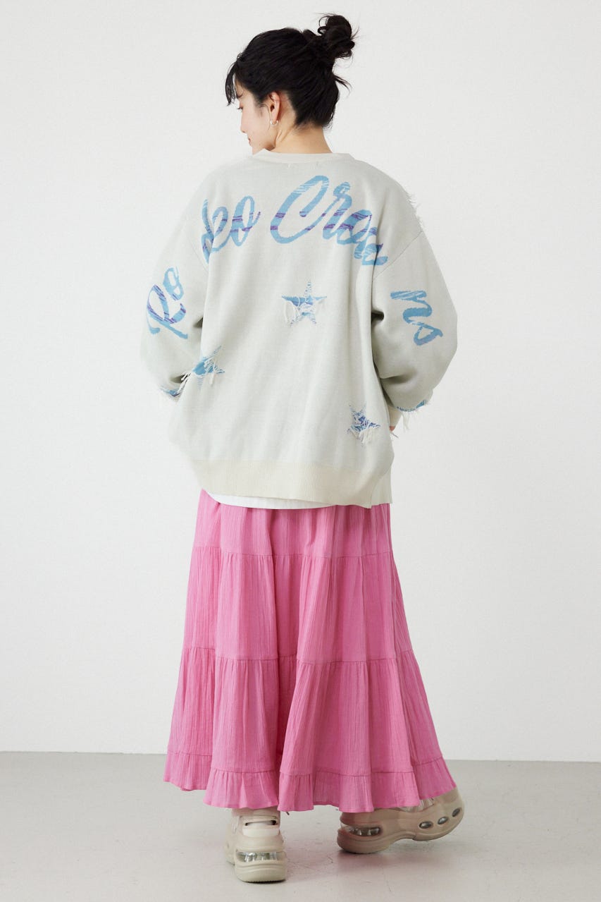 パレットティアードスカート L/PNK FREE