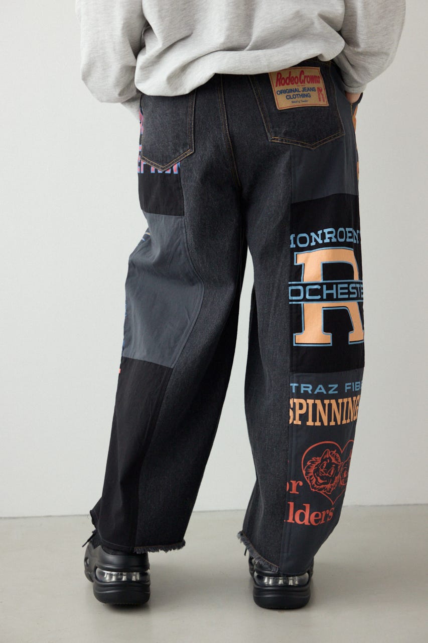 【SS先行アイテム】カスタムバギーパンツ 柄BLK FREE