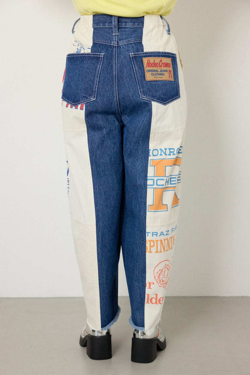 【SS先行アイテム】カスタムバギーパンツ 柄WHT FREE