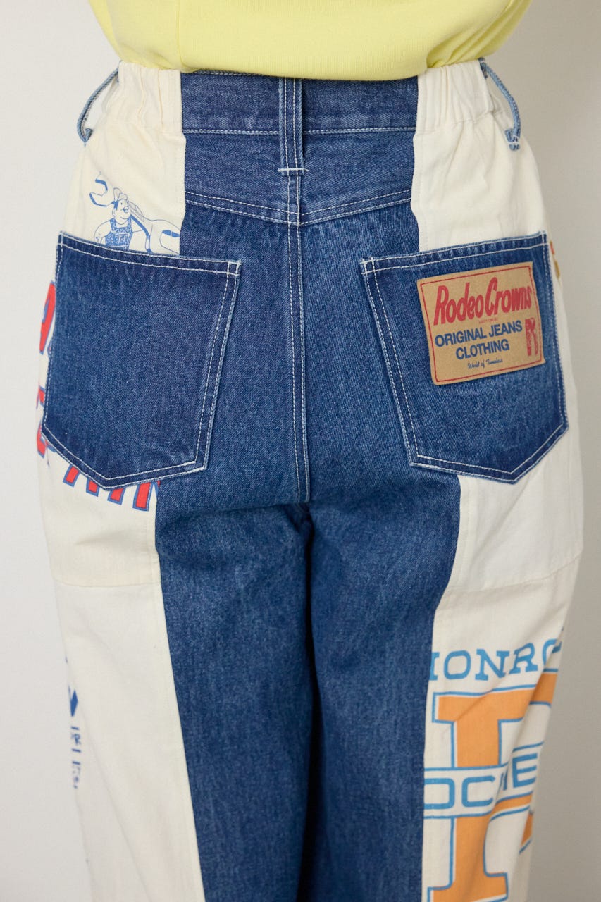 【SS先行アイテム】カスタムバギーパンツ 柄WHT FREE