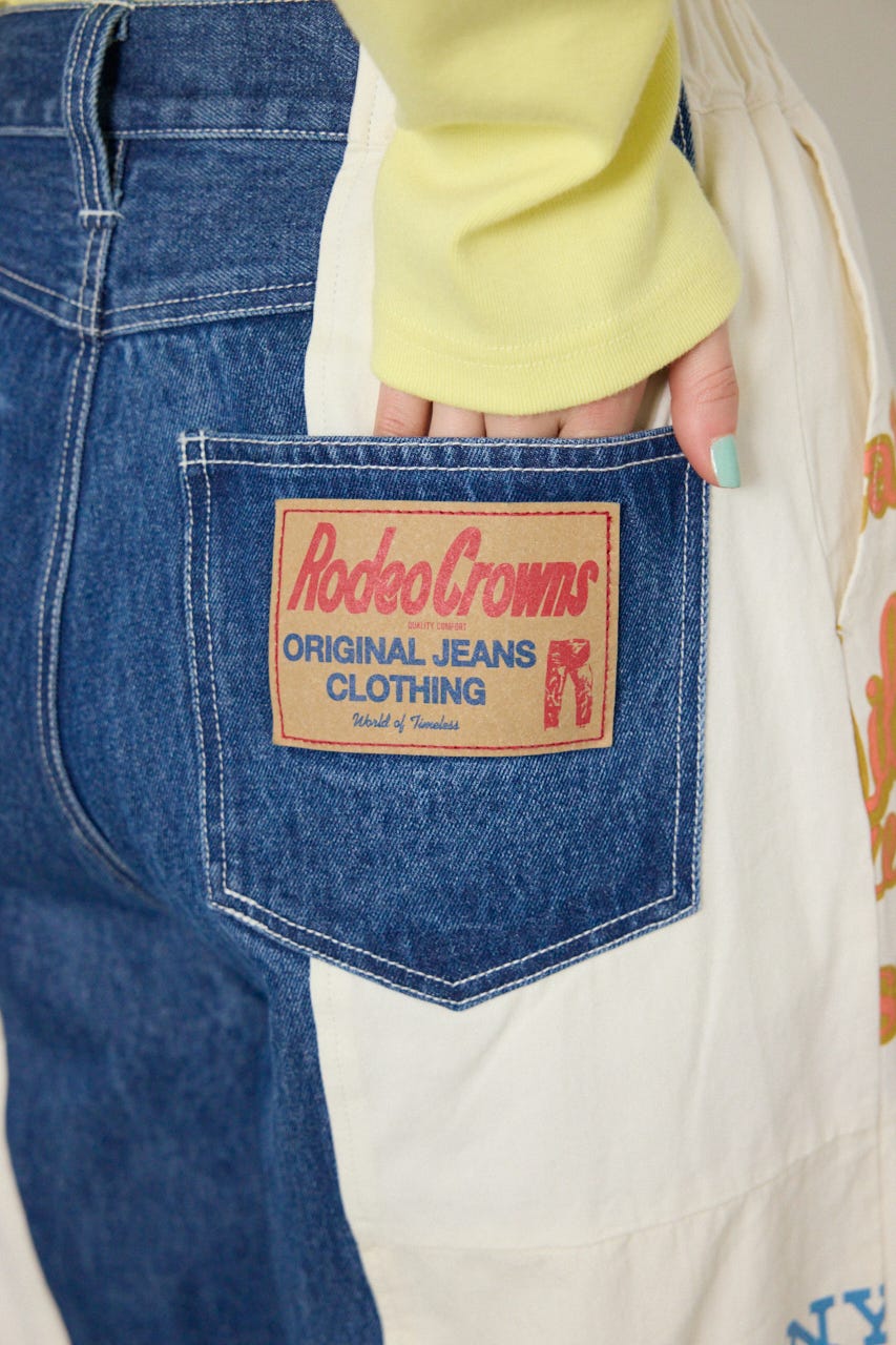 【SS先行アイテム】カスタムバギーパンツ 柄WHT FREE