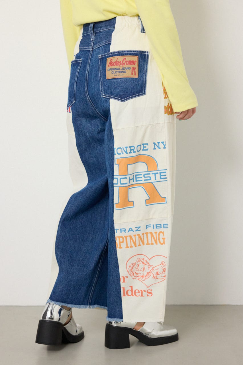 【SS先行アイテム】カスタムバギーパンツ 柄WHT FREE