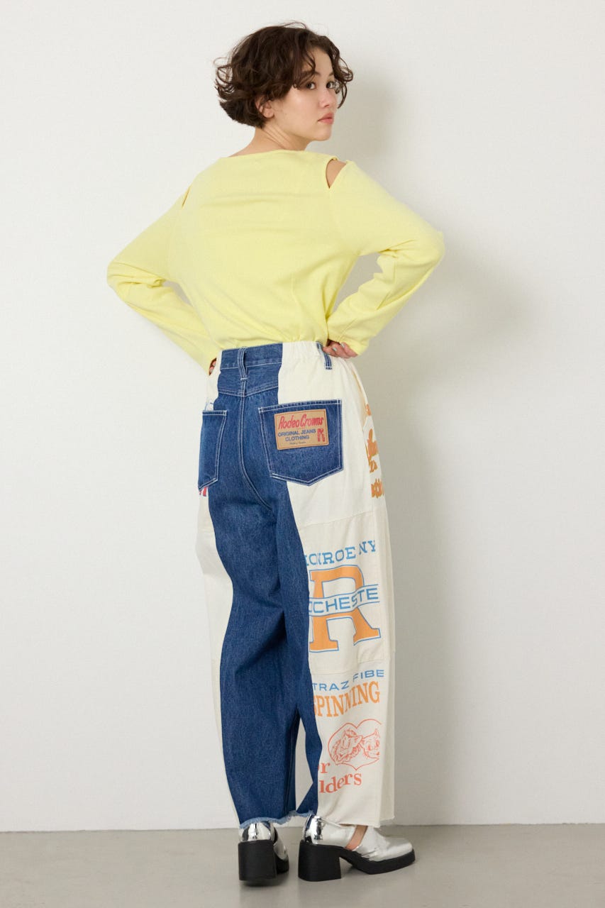 【SS先行アイテム】カスタムバギーパンツ 柄WHT FREE