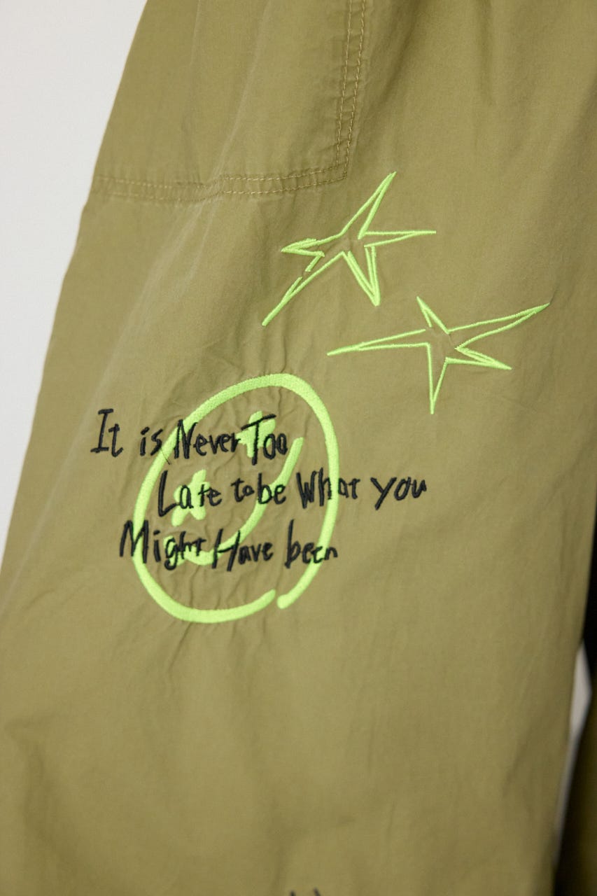 【SS先行アイテム】ラクガキパラシュートパンツ KHA FREE