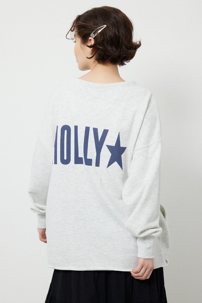 2WAYオフショルダージップトップス L/T.GRY FREE