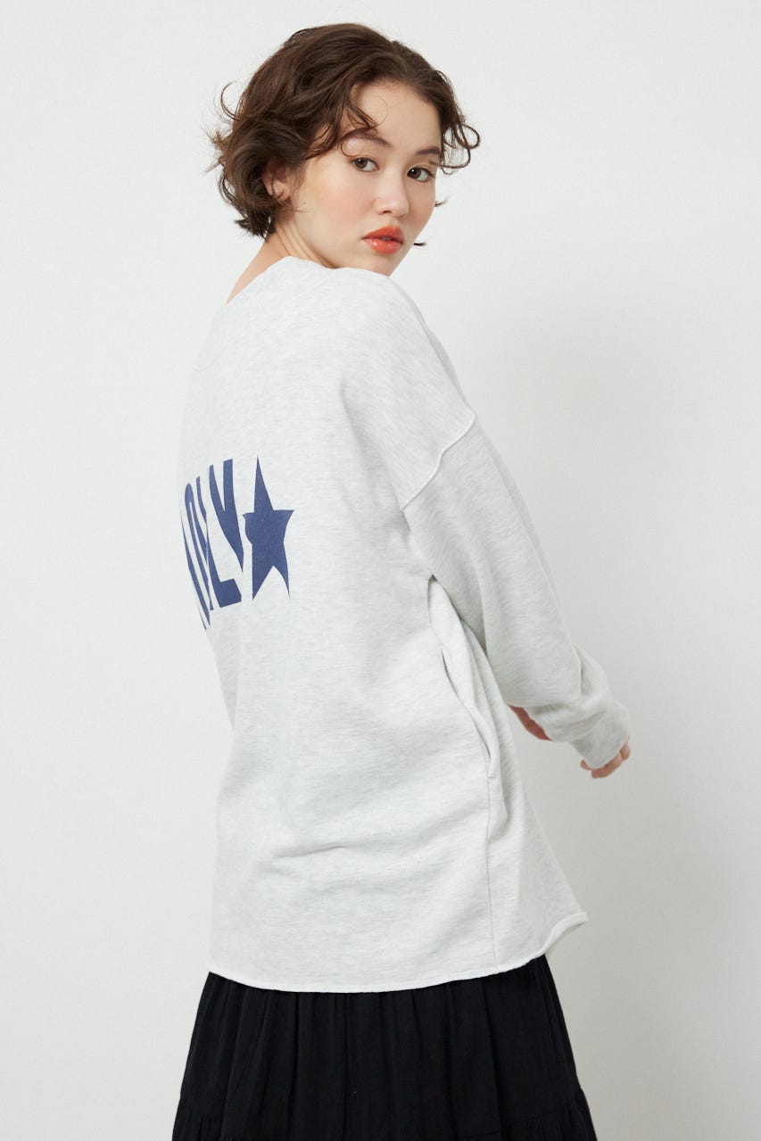 2WAYオフショルダージップトップス L/T.GRY FREE