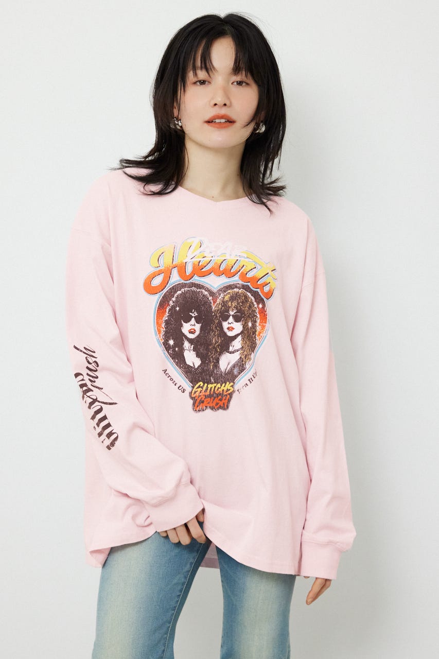 アソートバンドロングTシャツ L/PNK FREE