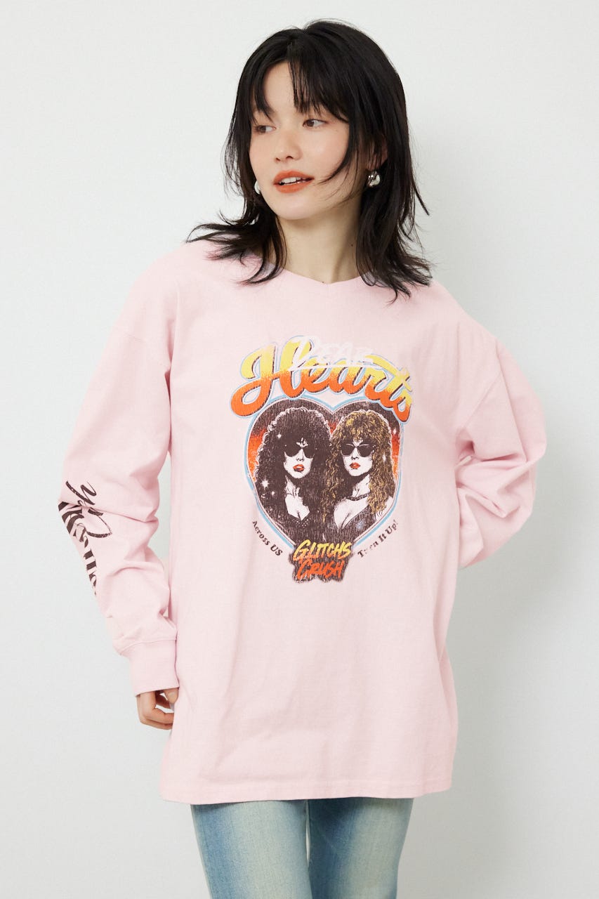 アソートバンドロングTシャツ L/PNK FREE