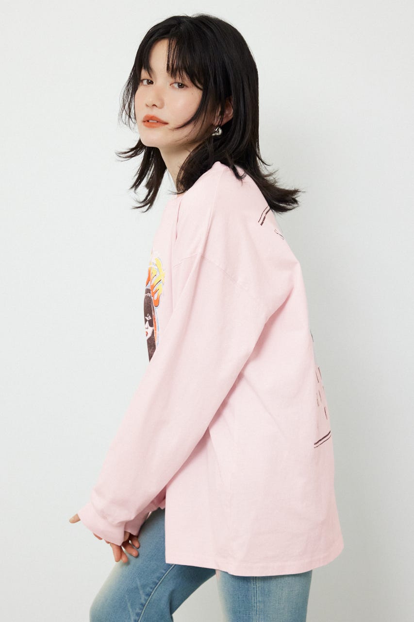アソートバンドロングTシャツ L/PNK FREE