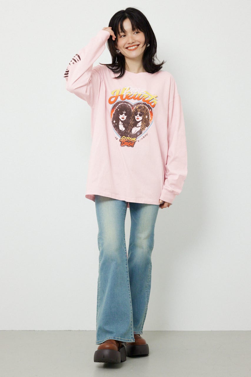 アソートバンドロングTシャツ L/PNK FREE