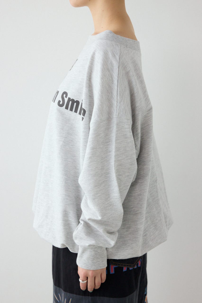 【SS先行アイテム】メッセージオフショルダートップス L/T.GRY FREE