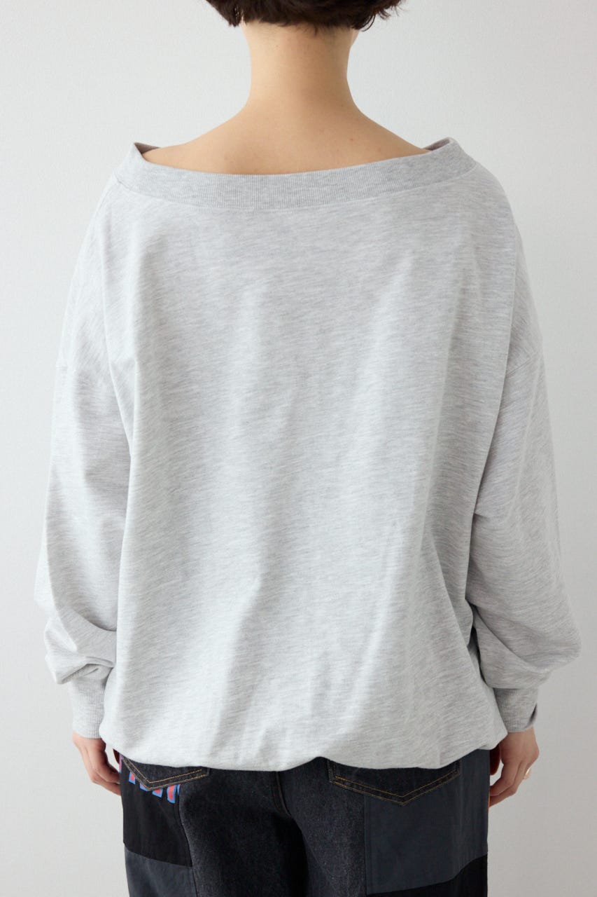 【SS先行アイテム】メッセージオフショルダートップス L/T.GRY FREE