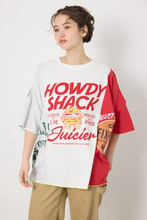 カスタムオープンショルダーTシャツ