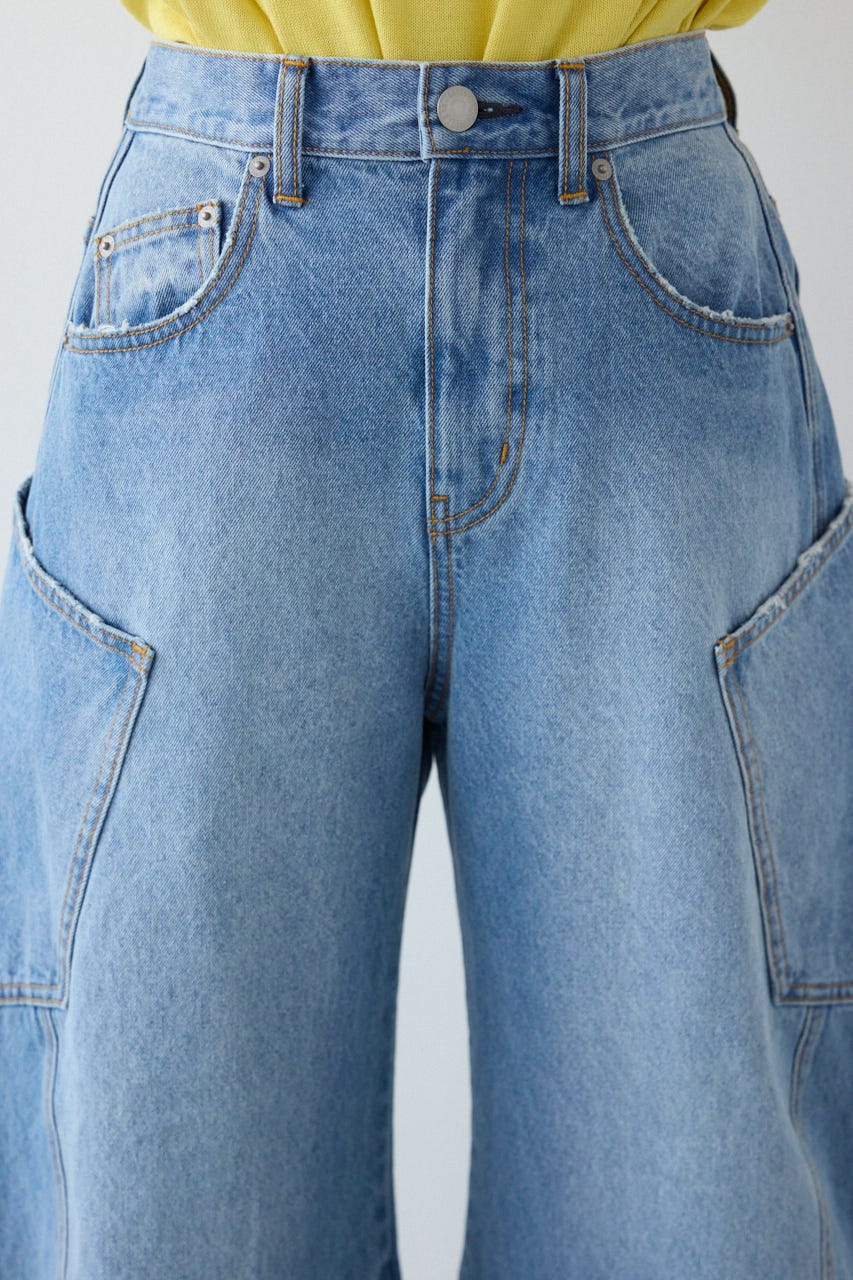 【SS先行アイテム】ビッグポケットバルーンデニム BLU S