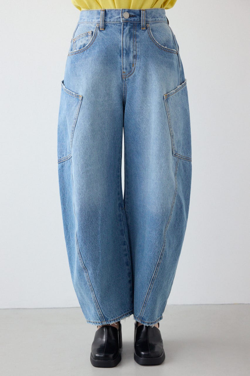 【SS先行アイテム】ビッグポケットバルーンデニム BLU S