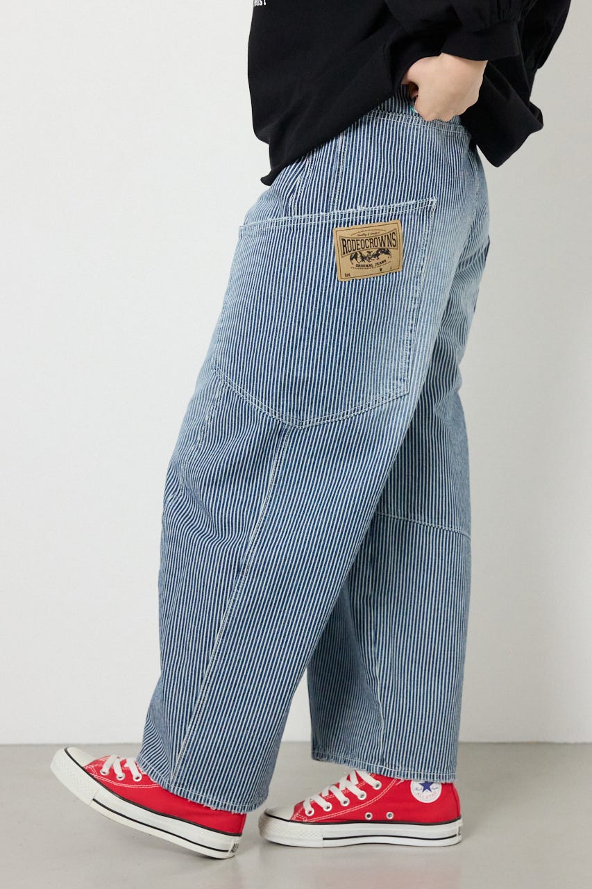 【SS先行アイテム】ビッグポケットバルーンデニム 柄BLU M