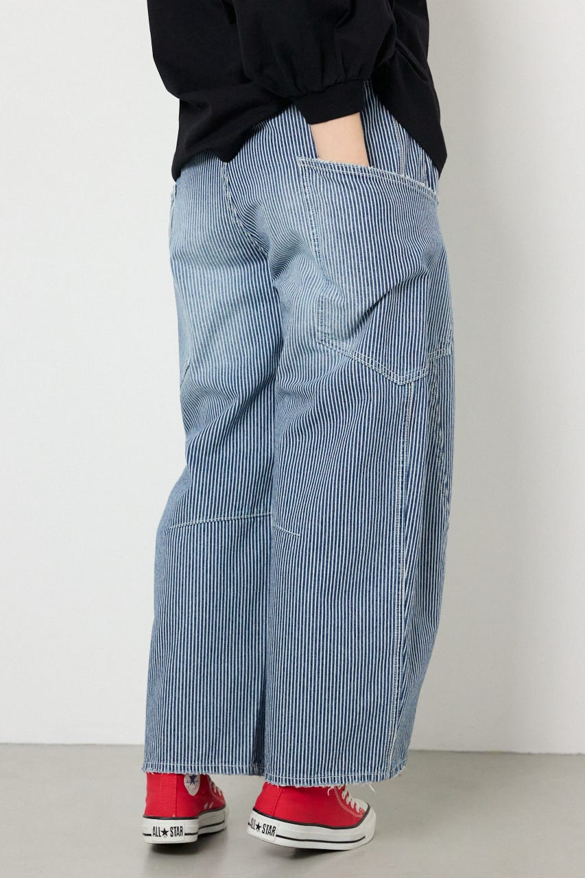 【SS先行アイテム】ビッグポケットバルーンデニム 柄BLU M