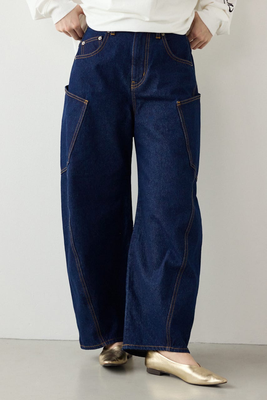 【SS先行アイテム】ビッグポケットバルーンデニム One Wash S