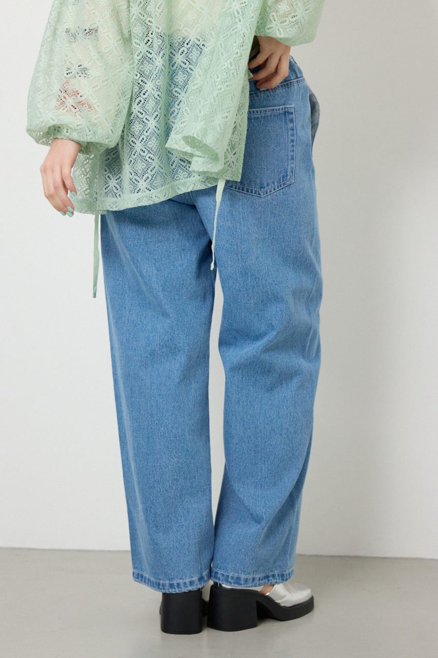 【SS先行アイテム】アソートパターン切り替えラインデニム BLU M