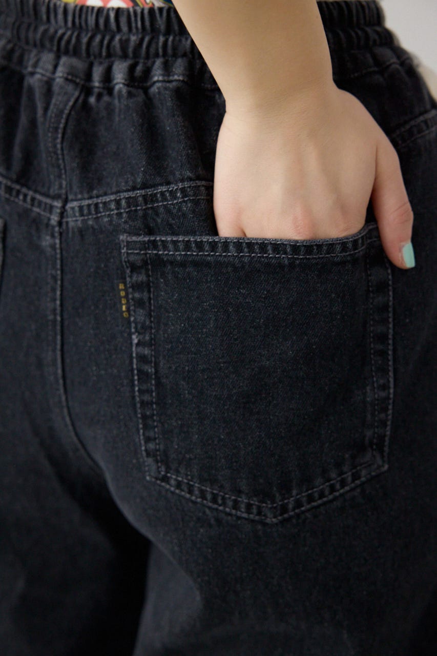 【SS先行アイテム】アソートパターン切り替えラインデニム 柄BRN M