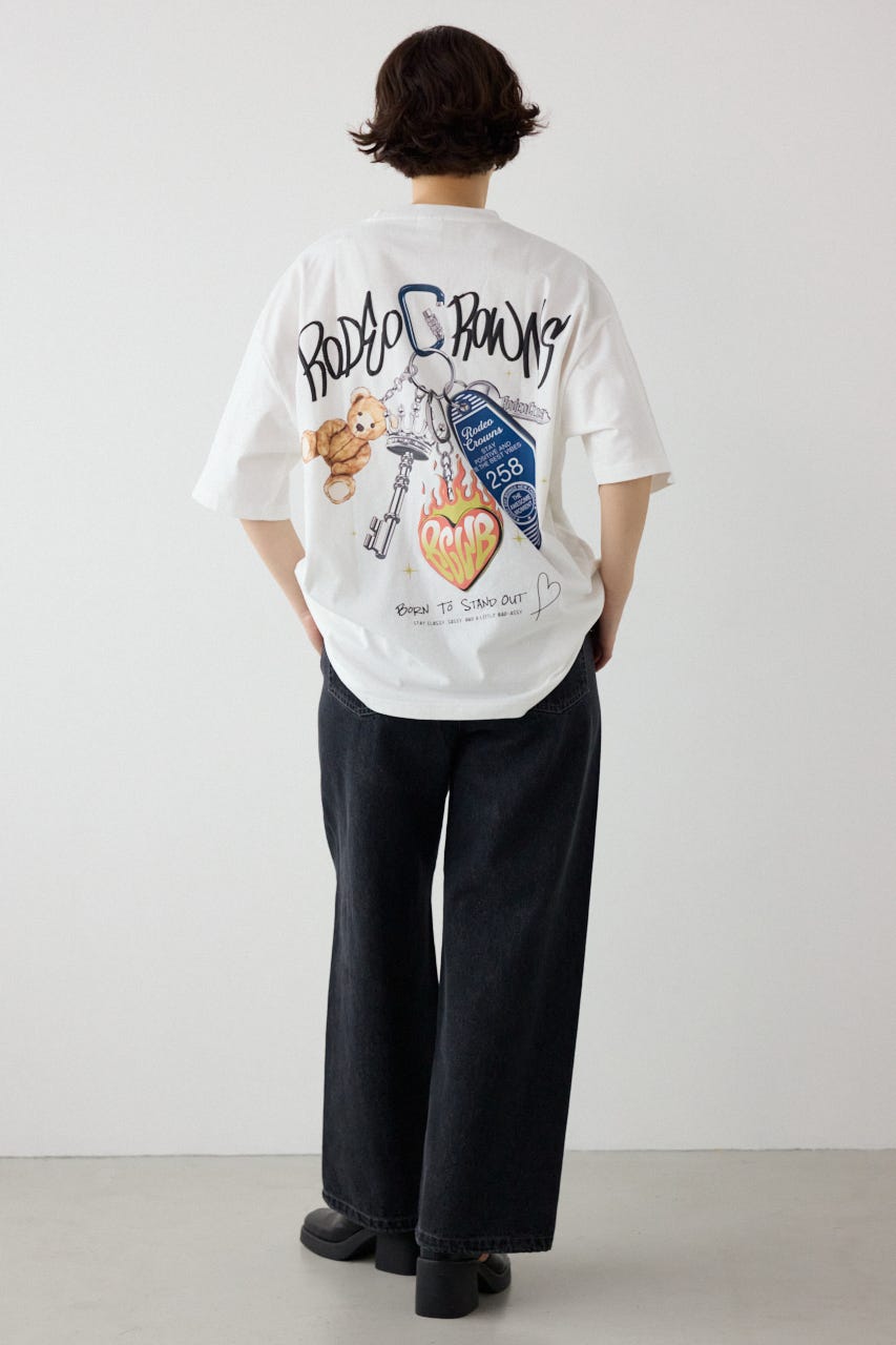 【SS先行アイテム】アソートパターン切り替えラインデニム 柄BRN M