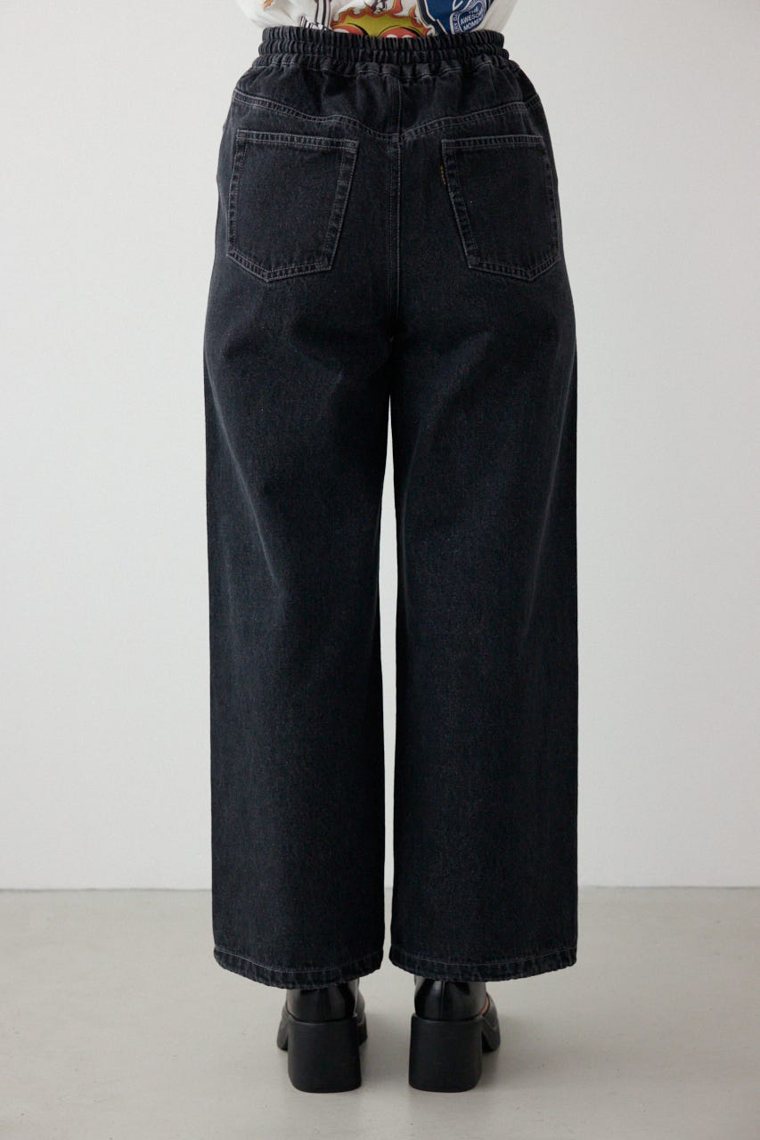 【SS先行アイテム】アソートパターン切り替えラインデニム 柄BRN M