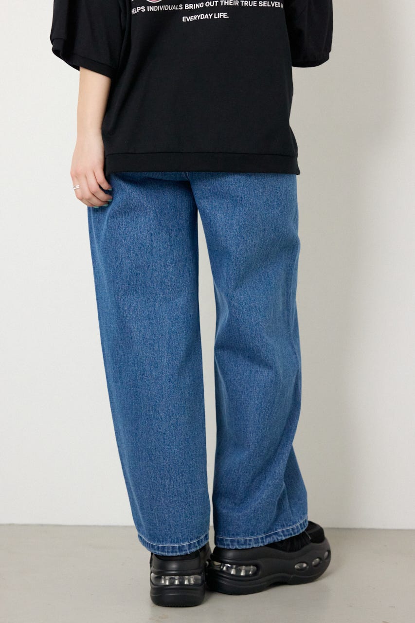 【SS先行アイテム】アソートパターン切り替えラインデニム 迷彩 M