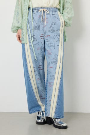 【SS先行アイテム】アソートパターン切り替えラインデニム