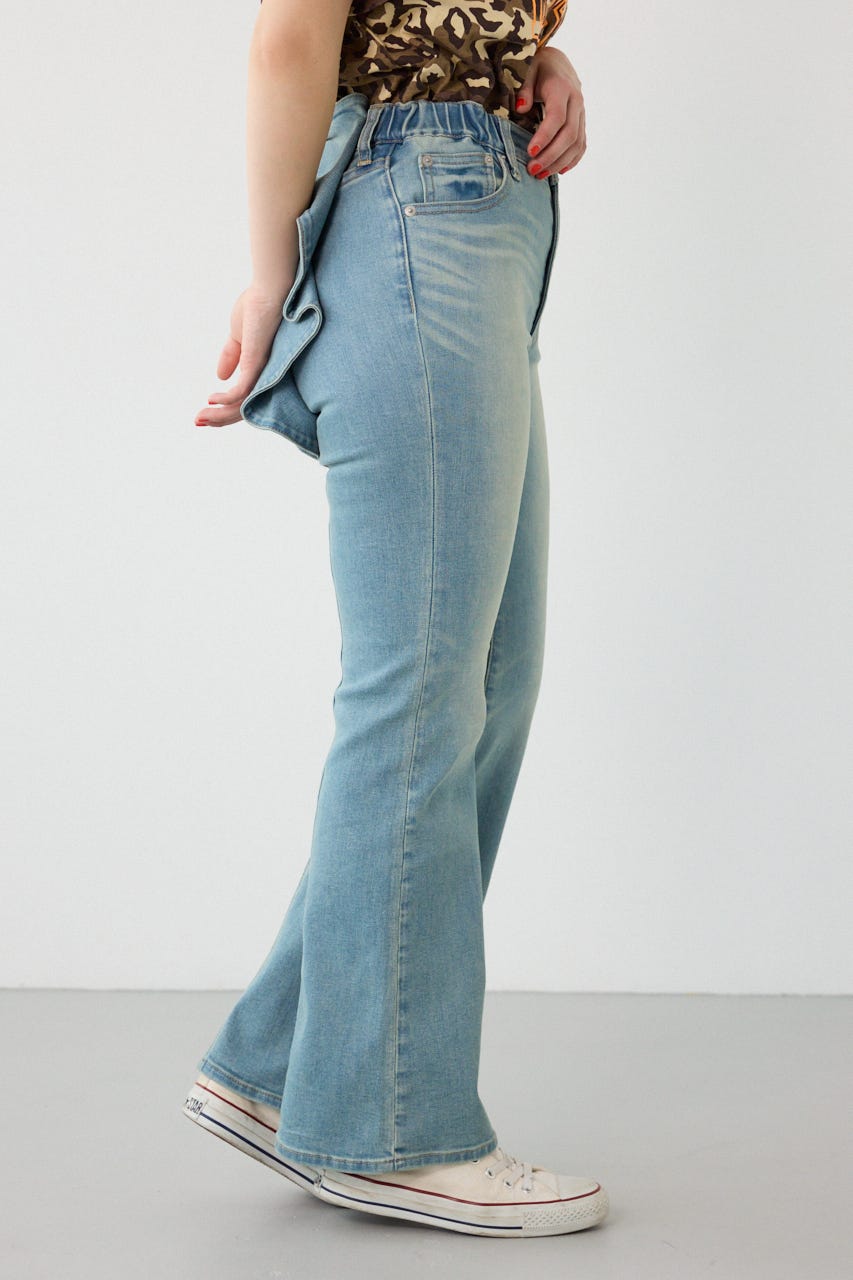 ビッグリボンフレアデニム BLU M