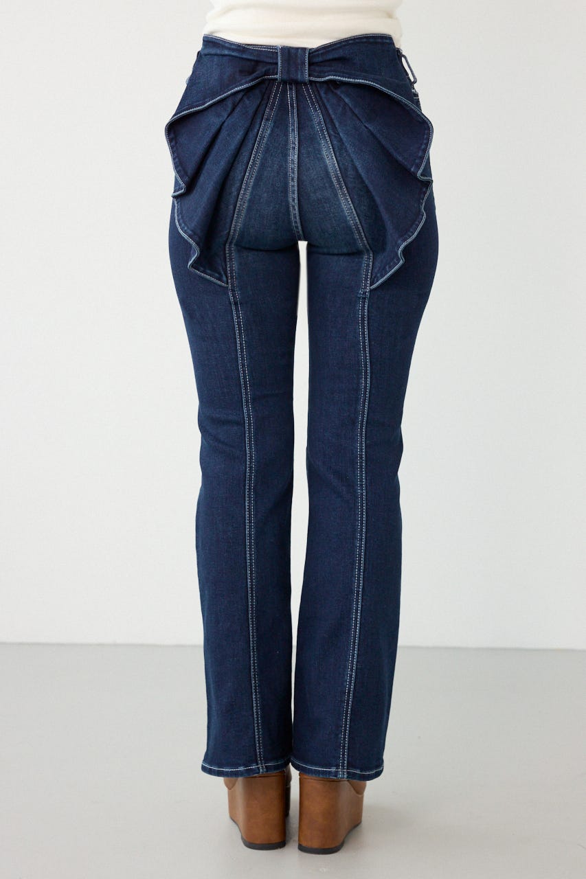 ビッグリボンフレアデニム D/BLU S