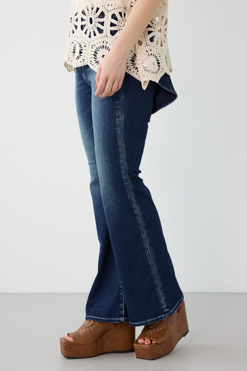 ビッグリボンフレアデニム D/BLU S