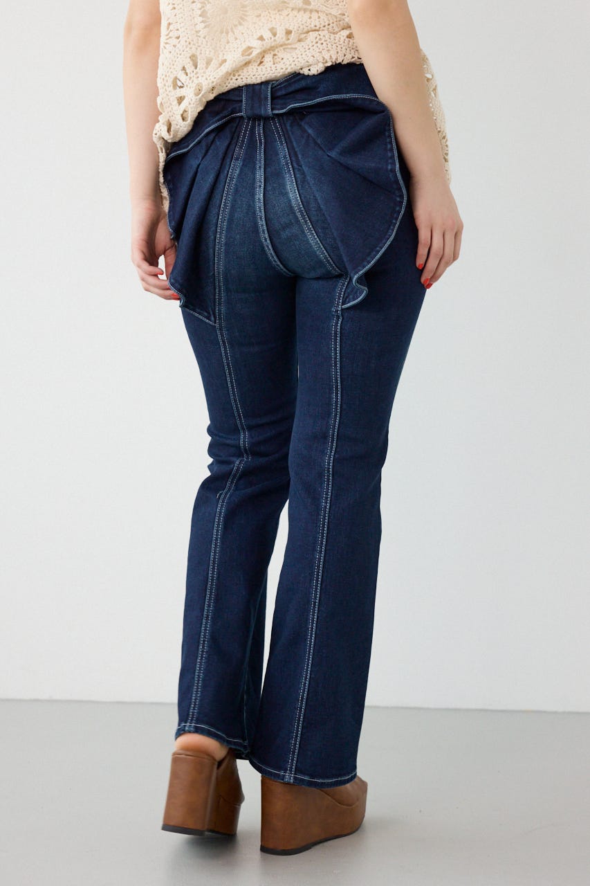 ビッグリボンフレアデニム D/BLU S