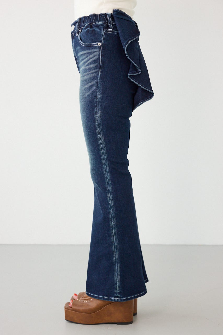ビッグリボンフレアデニム D/BLU S