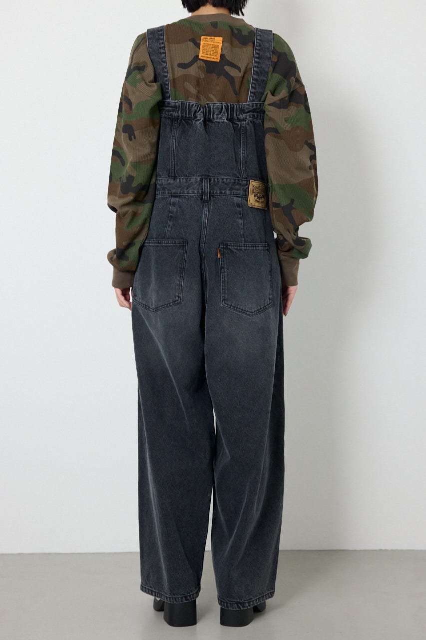 【SS先行アイテム】2WAYデニムサロペット BLK S