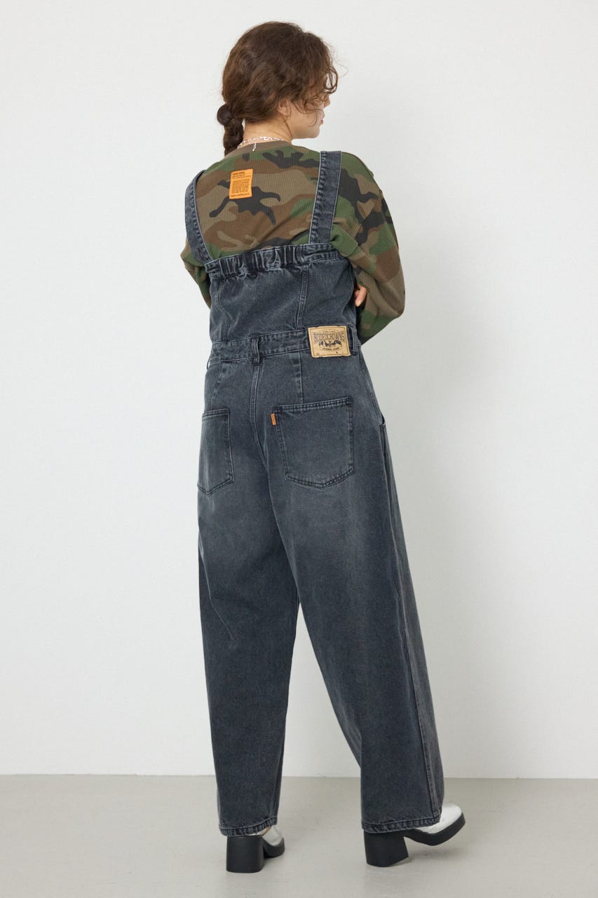 2WAYデニムサロペット BLK S