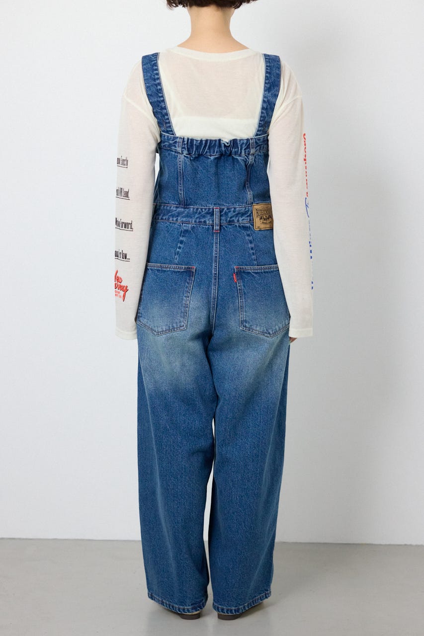 【SS先行アイテム】2WAYデニムサロペット BLU S