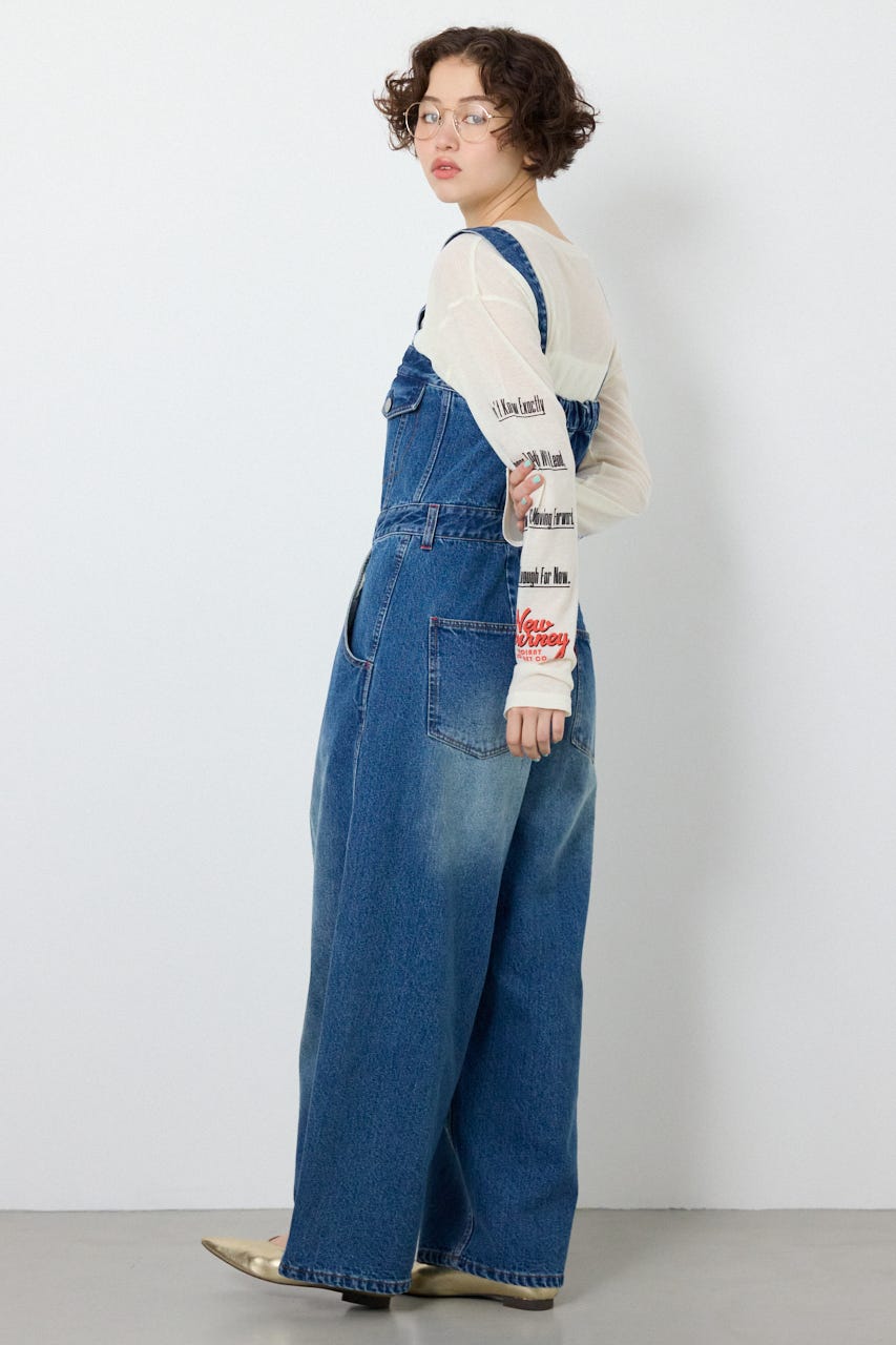 【SS先行アイテム】2WAYデニムサロペット BLU S