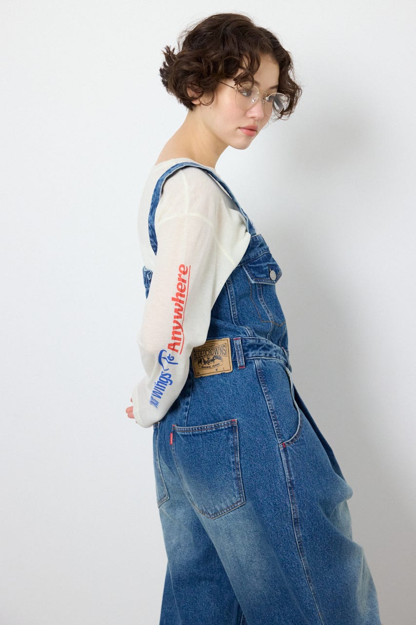 【SS先行アイテム】2WAYデニムサロペット BLU S