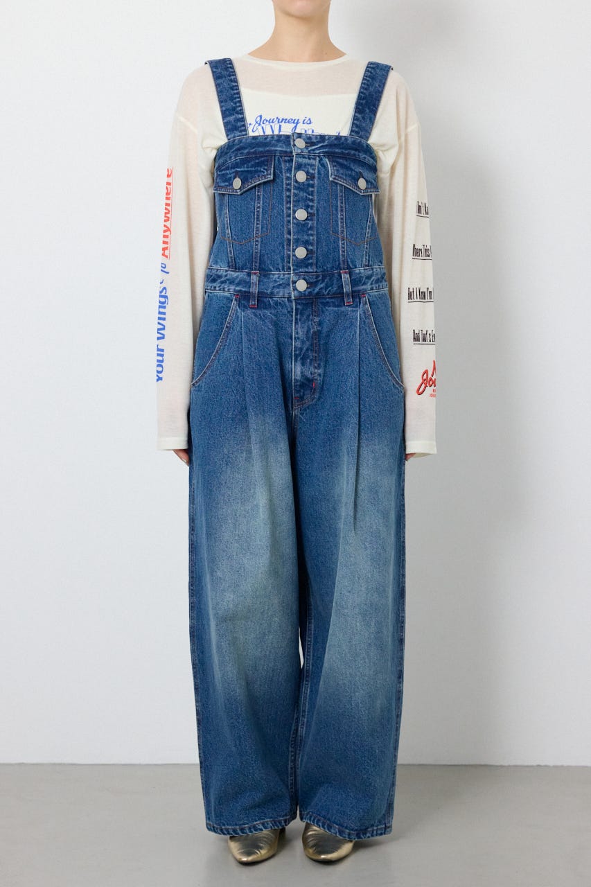 【SS先行アイテム】2WAYデニムサロペット BLU S