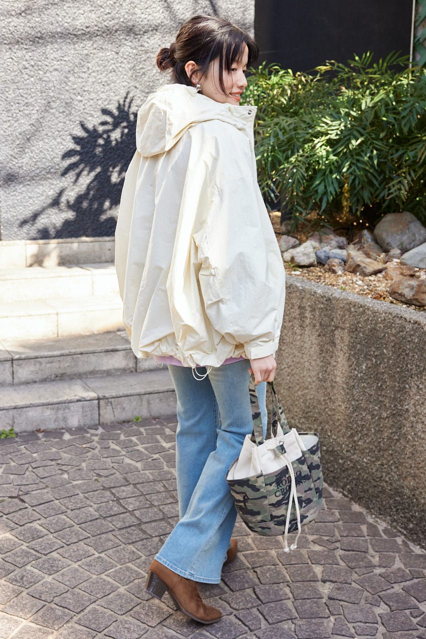 W/R バルーンマウンテンパーカー O/WHT FREE