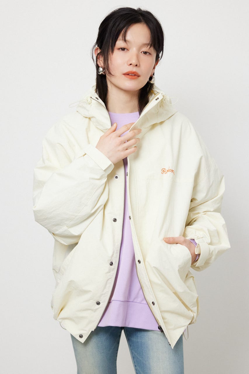 W/R バルーンマウンテンパーカー O/WHT FREE