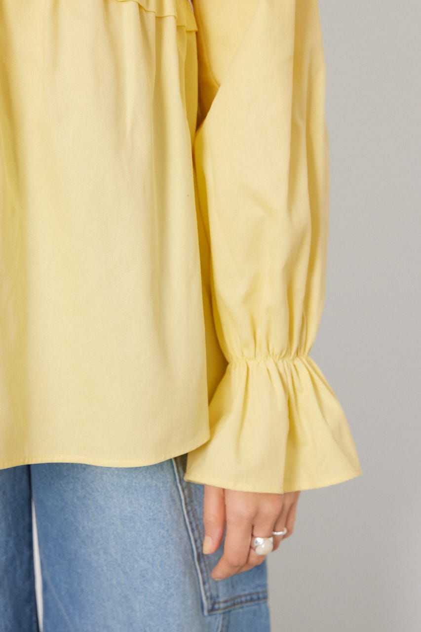 シャーリング2WAYトップス L/YEL FREE