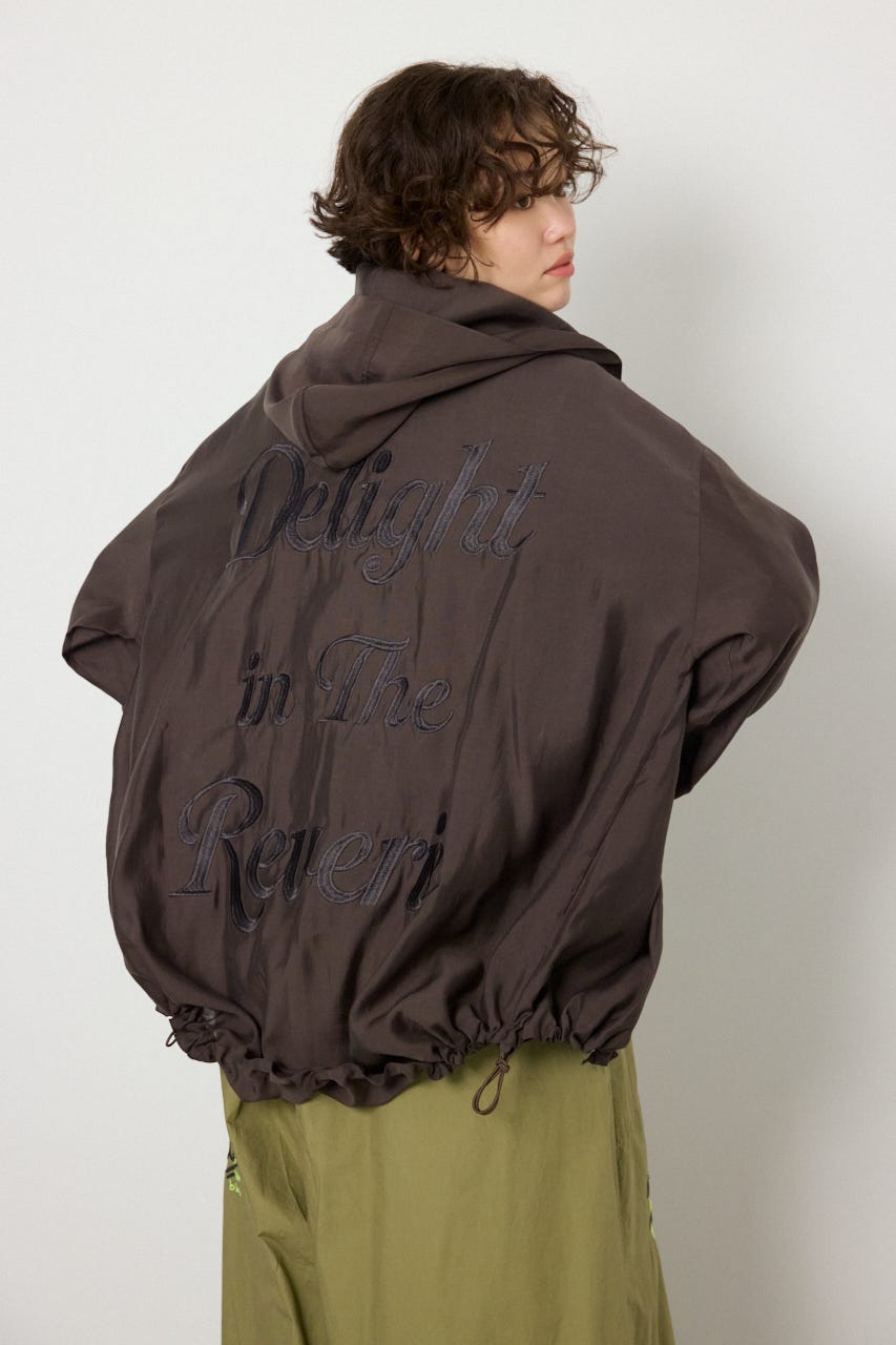 【SS先行アイテム】シアーフーディーブルゾン C.GRY FREE