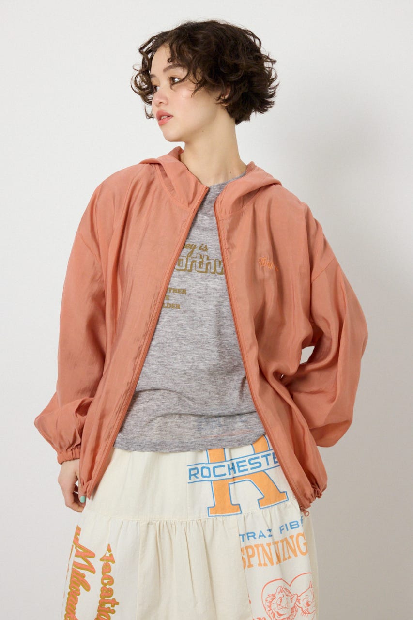 【SS先行アイテム】シアーフーディーブルゾン D/ORG FREE