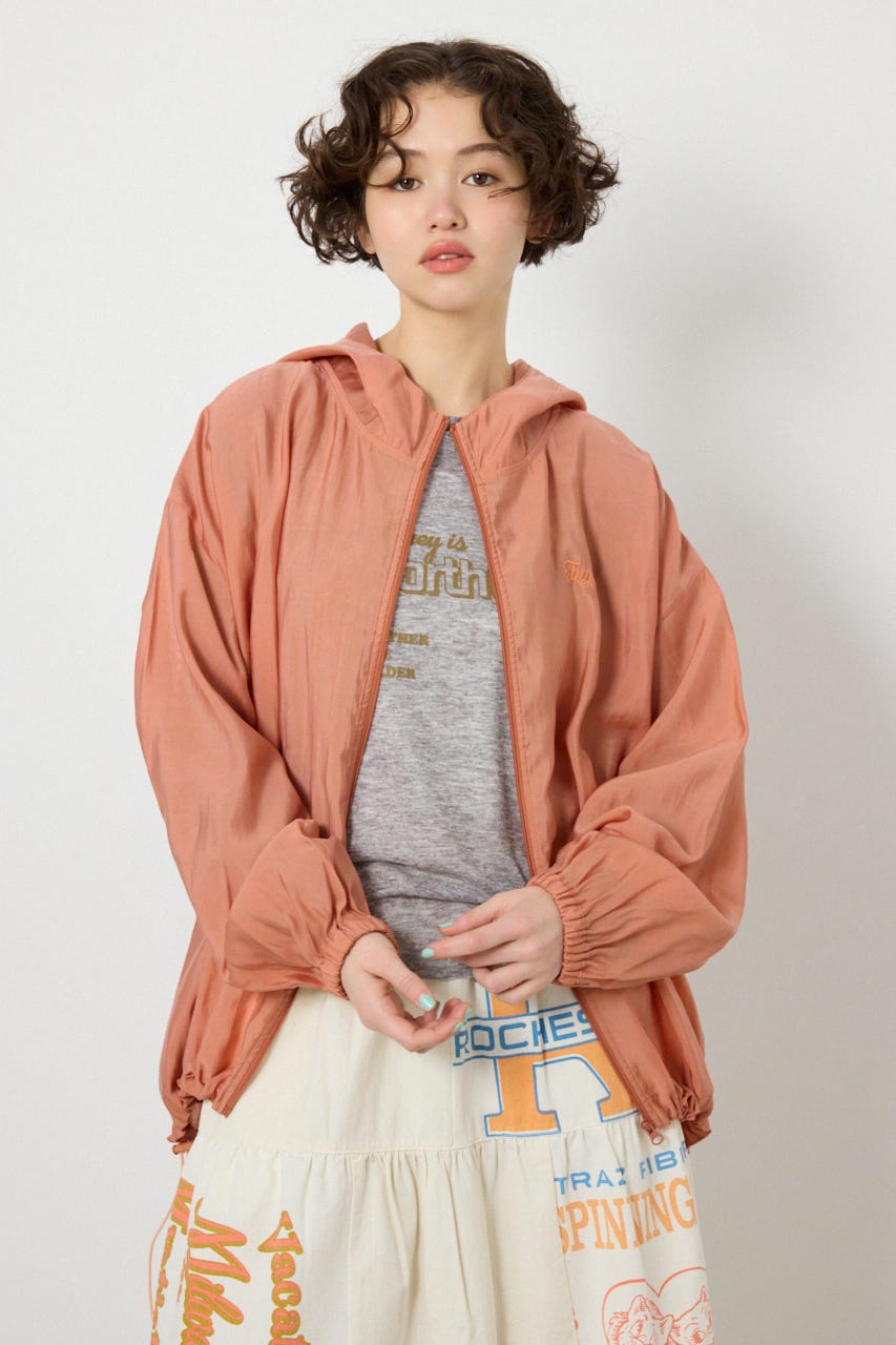 【SS先行アイテム】シアーフーディーブルゾン D/ORG FREE