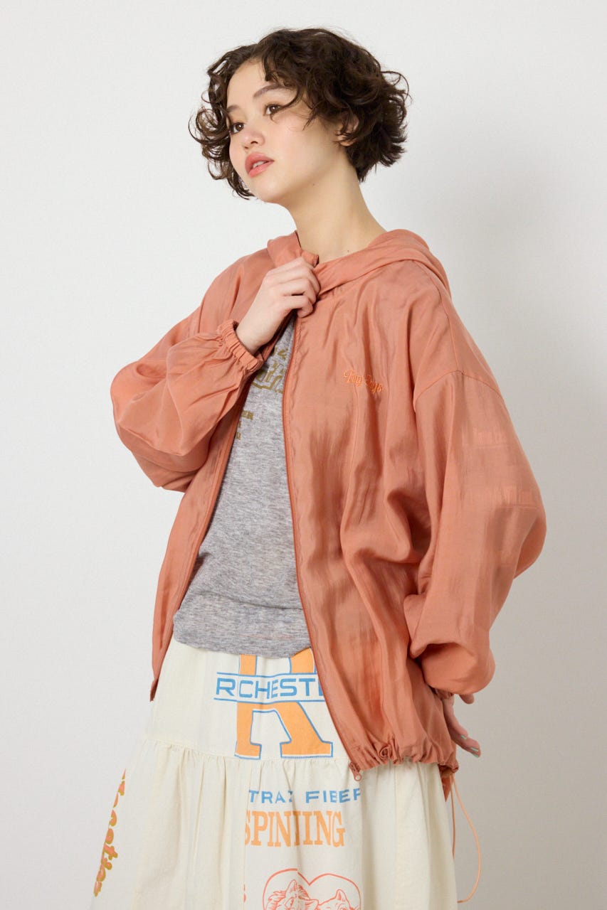 【SS先行アイテム】シアーフーディーブルゾン D/ORG FREE