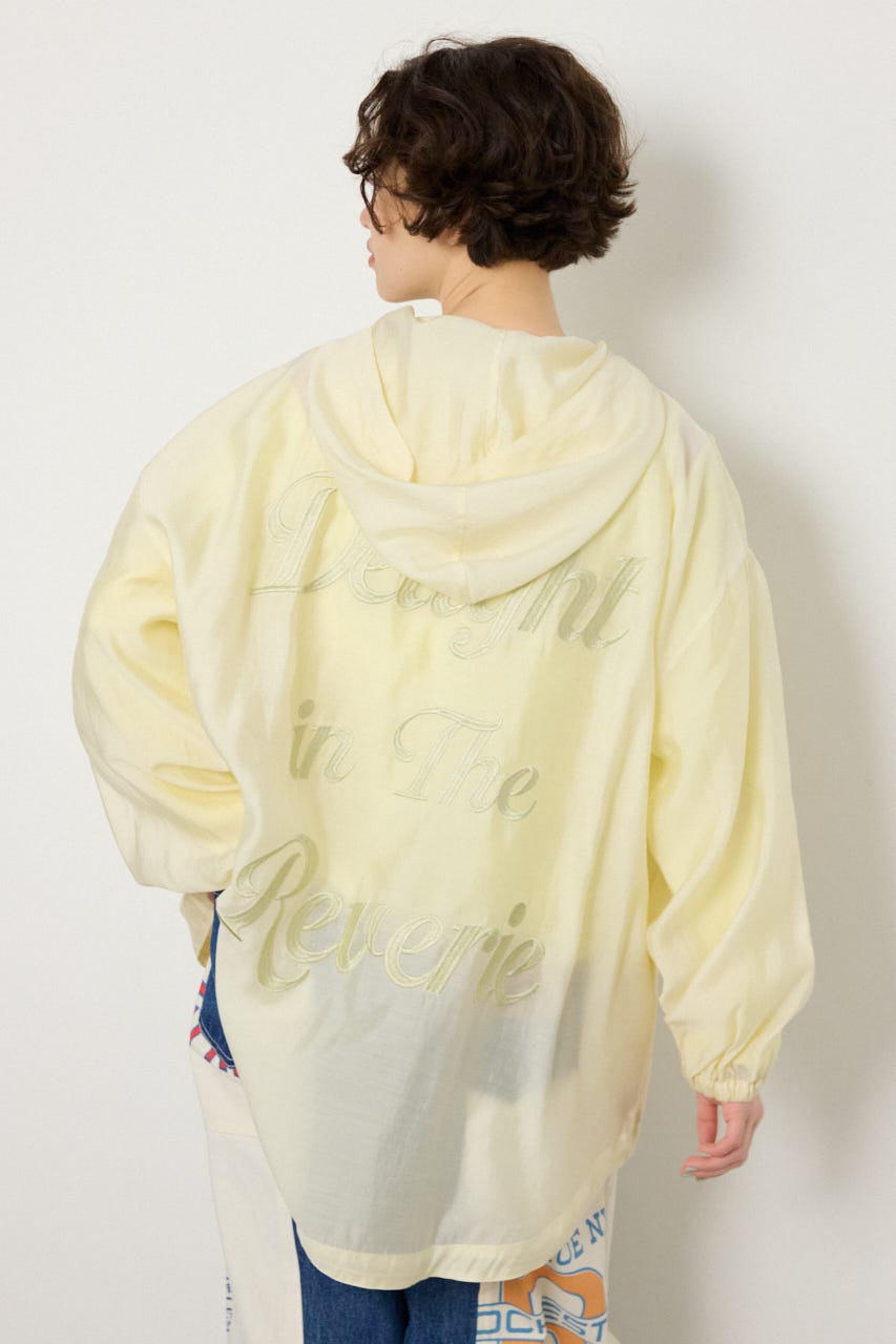 【SS先行アイテム】シアーフーディーブルゾン O/WHT FREE