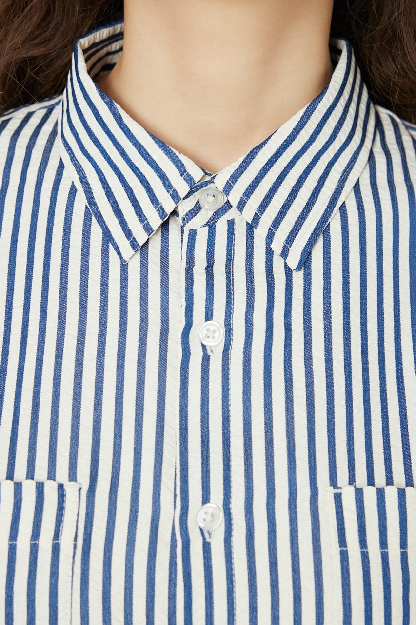 マルチパターンシャツ 柄NVY S