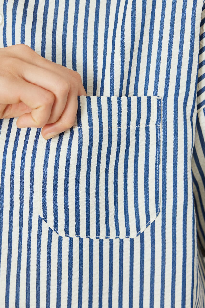 マルチパターンシャツ 柄NVY S